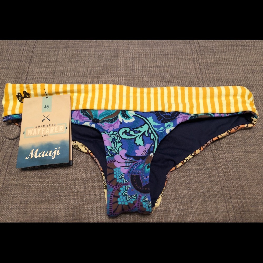 Maaji Scrunch Bikini Bottom Sz S
